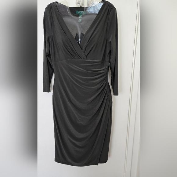 Ralph Lauren Dresses & Skirts - Ralph Lauren Olive Green Long Sleeve Dress NWT 6